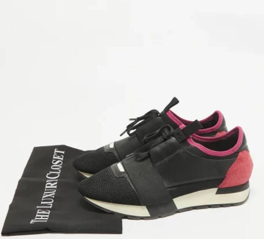 Balenciaga Vintage Pre-owned Leather sneakers Black Dames
