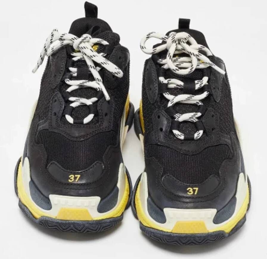Balenciaga Vintage Pre-owned Leather sneakers Black Dames