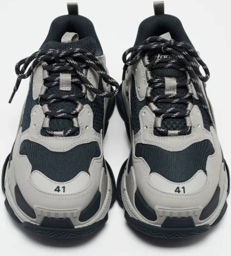 Balenciaga Vintage Pre-owned Leather sneakers Black Heren