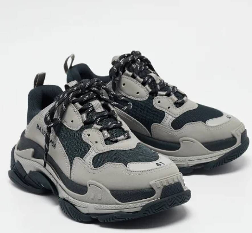 Balenciaga Vintage Pre-owned Leather sneakers Black Heren