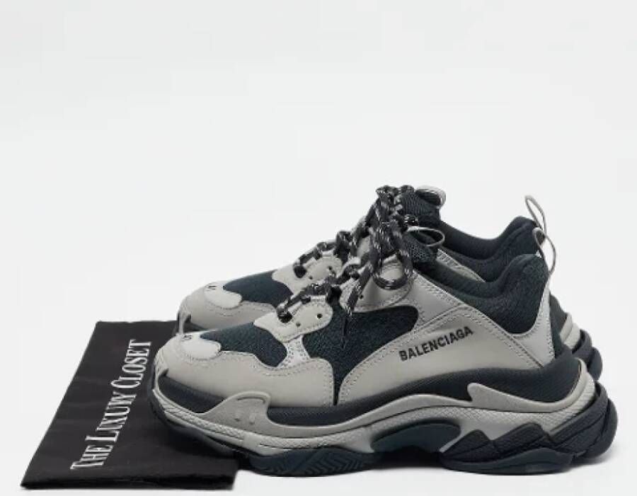 Balenciaga Vintage Pre-owned Leather sneakers Black Heren