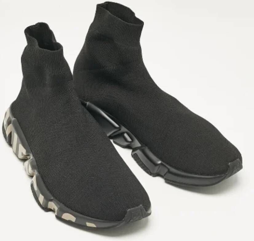 Balenciaga Vintage Pre-owned Leather sneakers Black Heren
