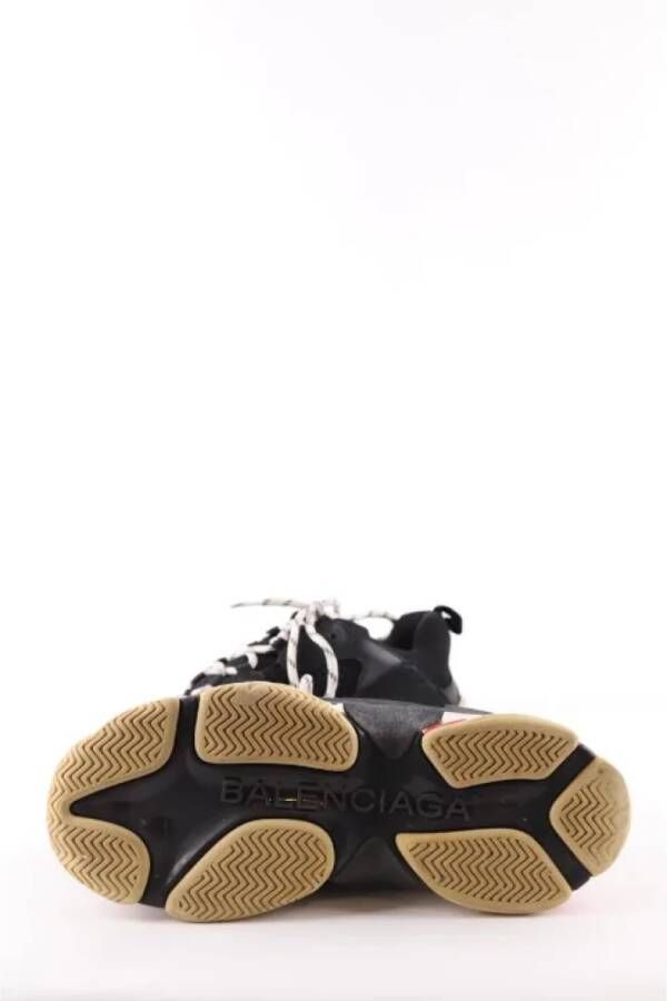 Balenciaga Vintage Pre-owned Leather sneakers Black Heren
