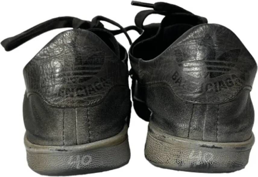 Balenciaga Vintage Pre-owned Leather sneakers Black Heren
