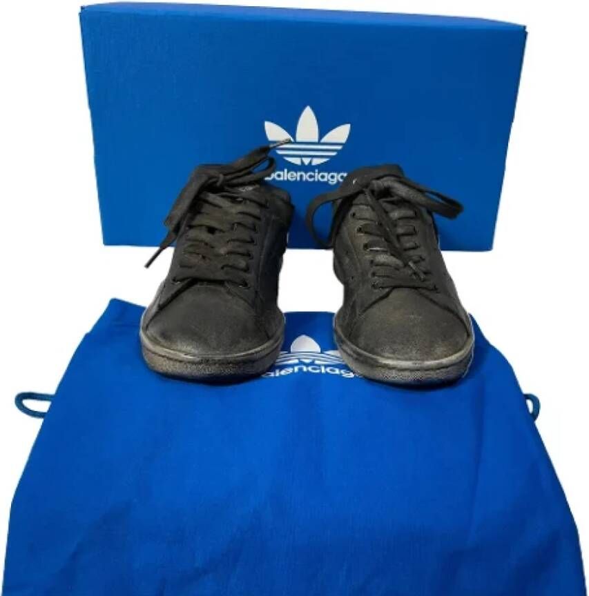 Balenciaga Vintage Pre-owned Leather sneakers Black Heren