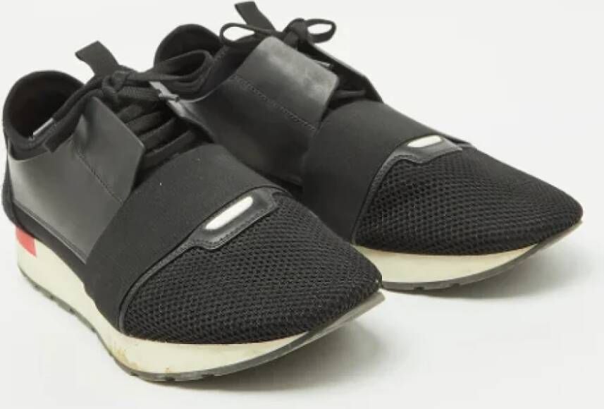 Balenciaga Vintage Pre-owned Leather sneakers Black Heren