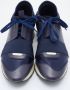 Balenciaga Vintage Pre-owned Leather sneakers Blue Dames - Thumbnail 3