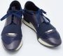 Balenciaga Vintage Pre-owned Leather sneakers Blue Dames - Thumbnail 4