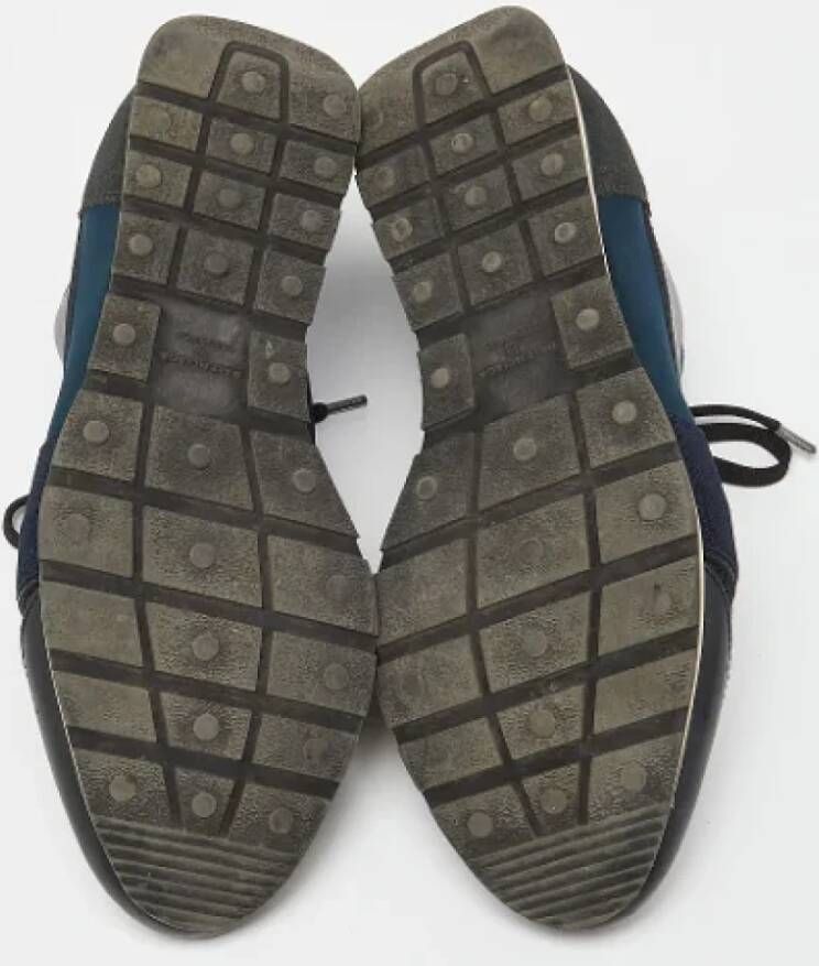 Balenciaga Vintage Pre-owned Leather sneakers Blue Dames