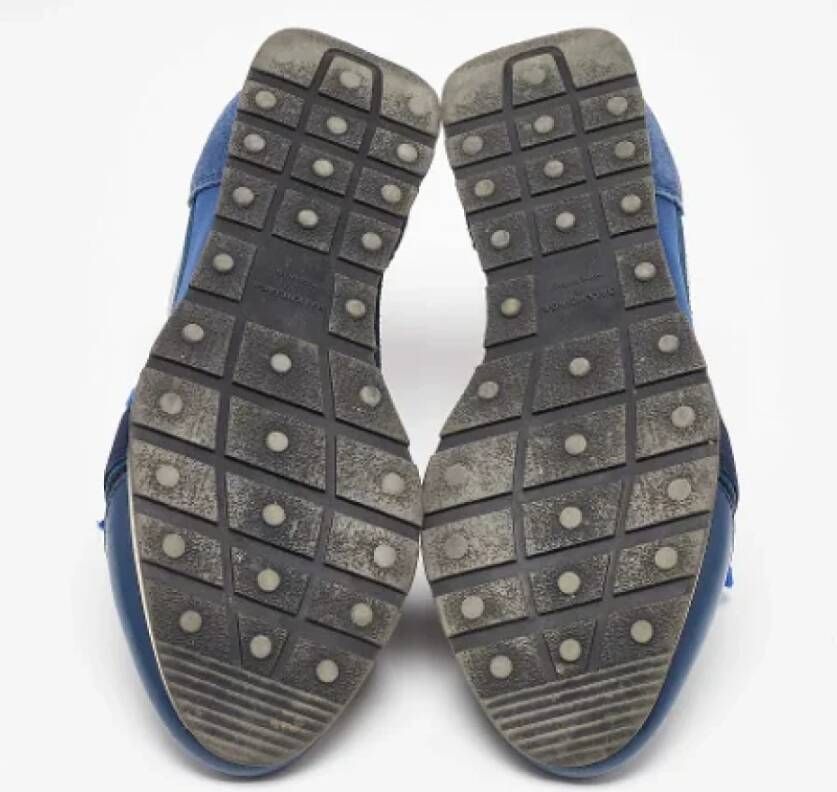 Balenciaga Vintage Pre-owned Leather sneakers Blue Dames