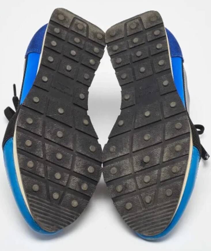 Balenciaga Vintage Pre-owned Leather sneakers Blue Dames