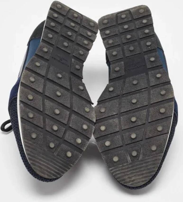 Balenciaga Vintage Pre-owned Leather sneakers Blue Dames