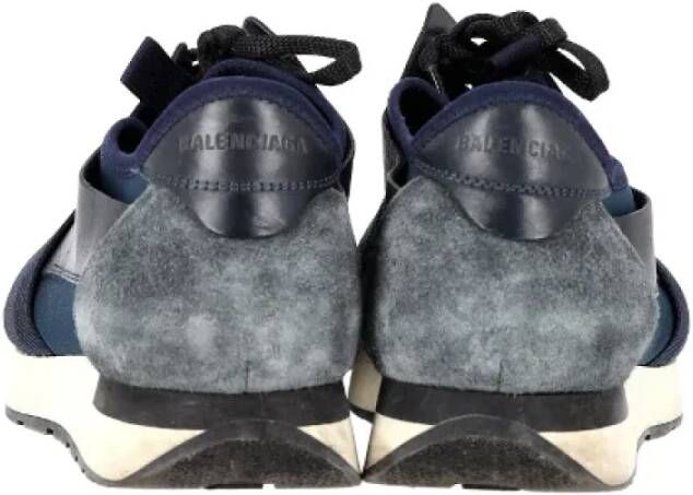 Balenciaga Vintage Pre-owned Leather sneakers Blue Heren