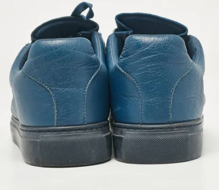 Balenciaga Vintage Pre-owned Leather sneakers Blue Heren