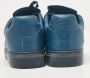 Balenciaga Vintage Pre-owned Leather sneakers Blue Heren - Thumbnail 4