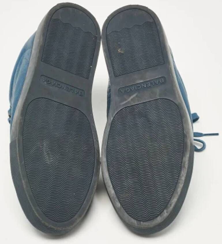 Balenciaga Vintage Pre-owned Leather sneakers Blue Heren