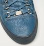 Balenciaga Vintage Pre-owned Leather sneakers Blue Heren - Thumbnail 6
