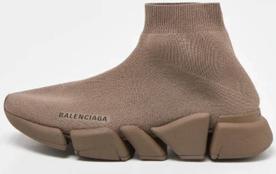 Balenciaga Vintage Pre-owned Leather sneakers Brown Heren