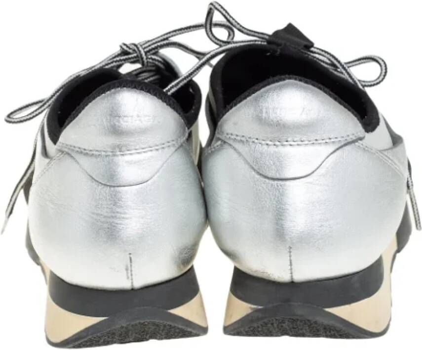 Balenciaga Vintage Pre-owned Leather sneakers Gray Dames