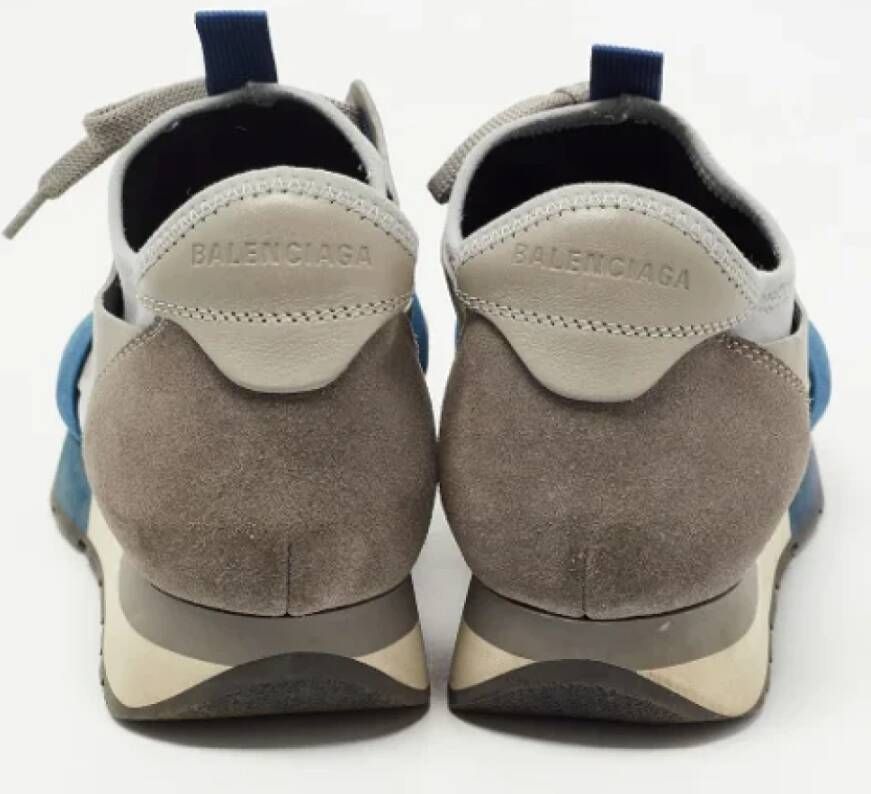 Balenciaga Vintage Pre-owned Leather sneakers Gray Dames