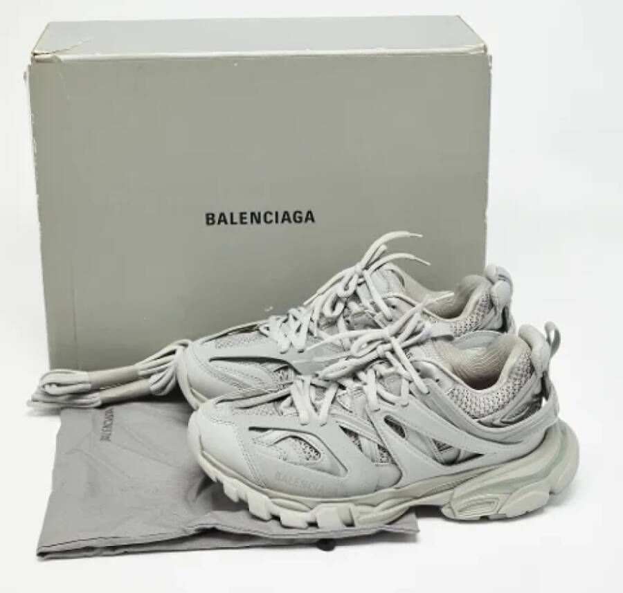 Balenciaga Vintage Pre-owned Leather sneakers Gray Dames