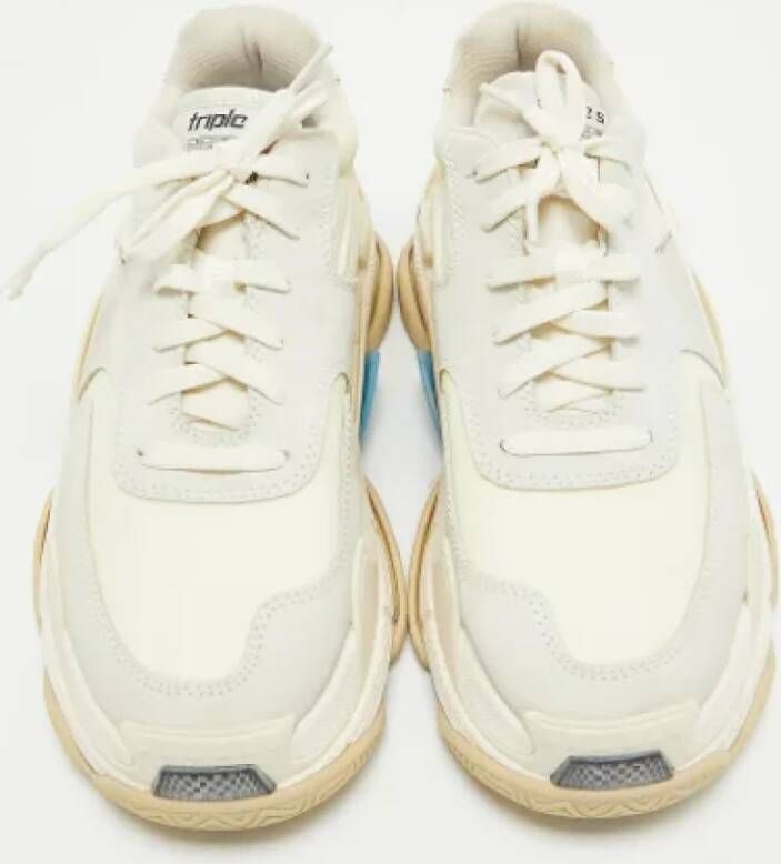 Balenciaga Vintage Pre-owned Leather sneakers Gray Dames