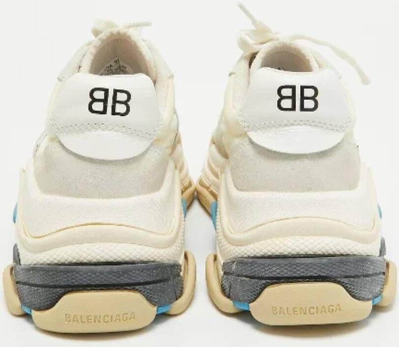 Balenciaga Vintage Pre-owned Leather sneakers Gray Dames