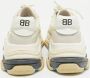 Balenciaga Vintage Pre-owned Leather sneakers Gray Dames - Thumbnail 4