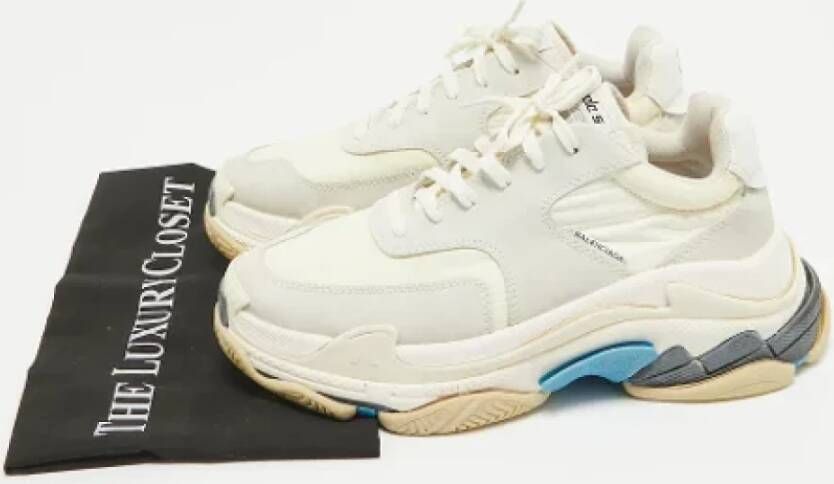 Balenciaga Vintage Pre-owned Leather sneakers Gray Dames
