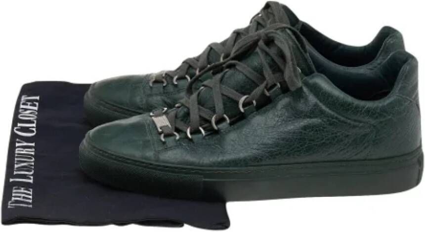 Balenciaga Vintage Pre-owned Leather sneakers Green Dames