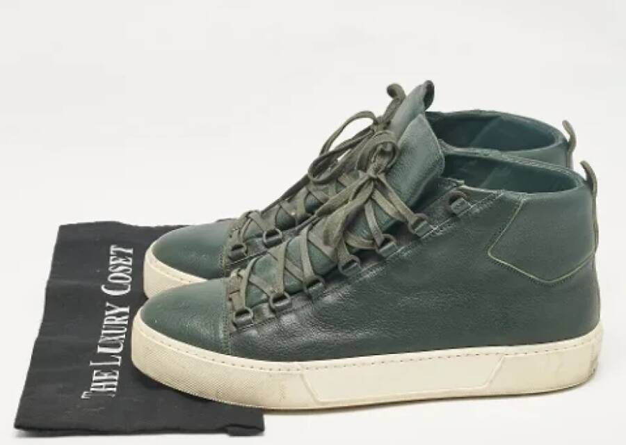 Balenciaga Vintage Pre-owned Leather sneakers Green Heren