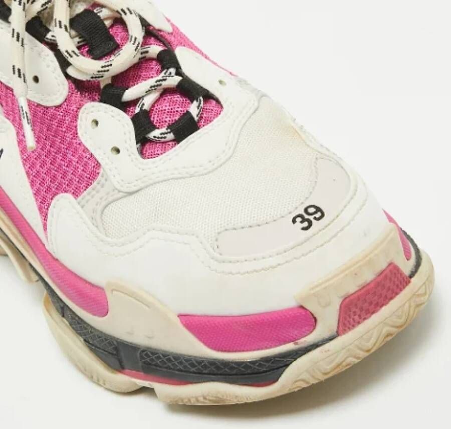 Balenciaga Vintage Pre-owned Leather sneakers Multicolor Dames