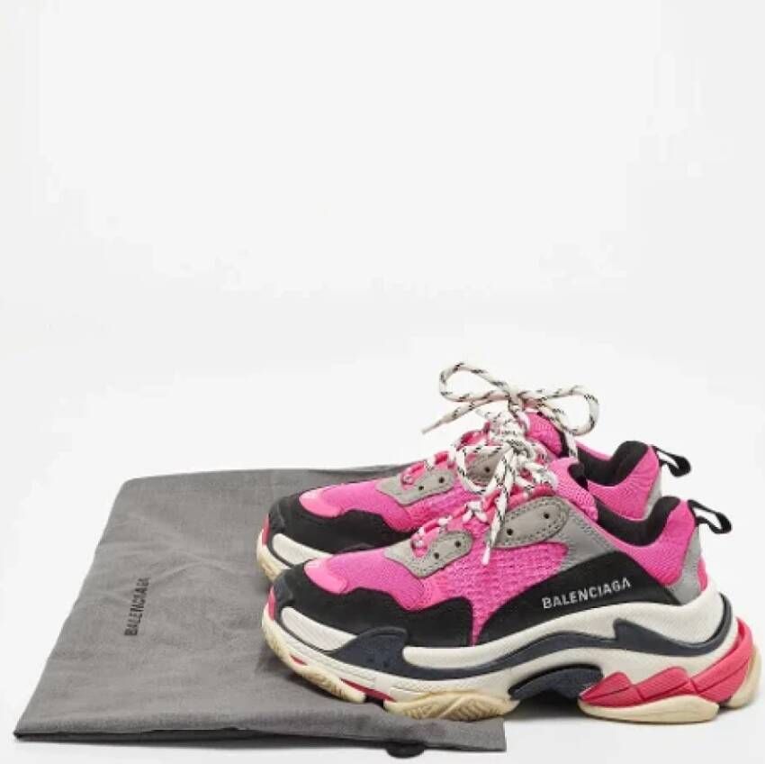 Balenciaga Vintage Pre-owned Leather sneakers Pink Dames