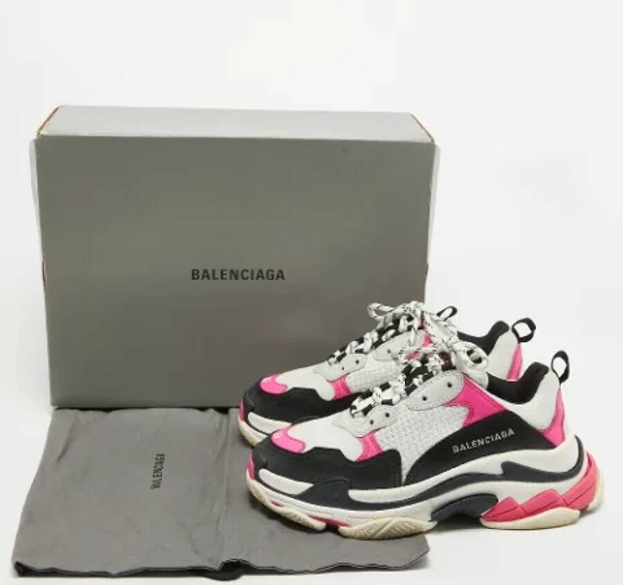 Balenciaga Vintage Pre-owned Leather sneakers Pink Dames
