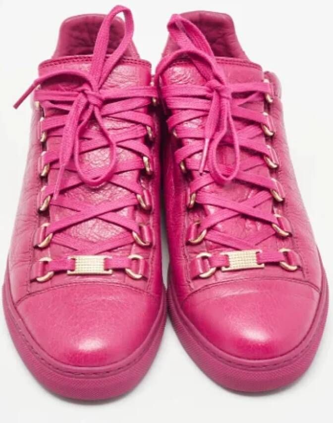 Balenciaga Vintage Pre-owned Leather sneakers Pink Dames