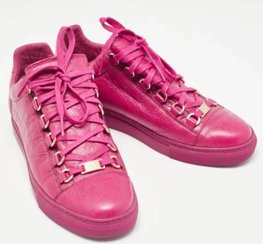Balenciaga Vintage Pre-owned Leather sneakers Pink Dames