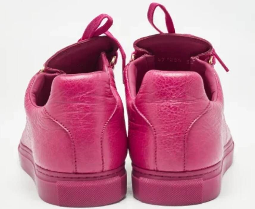 Balenciaga Vintage Pre-owned Leather sneakers Pink Dames
