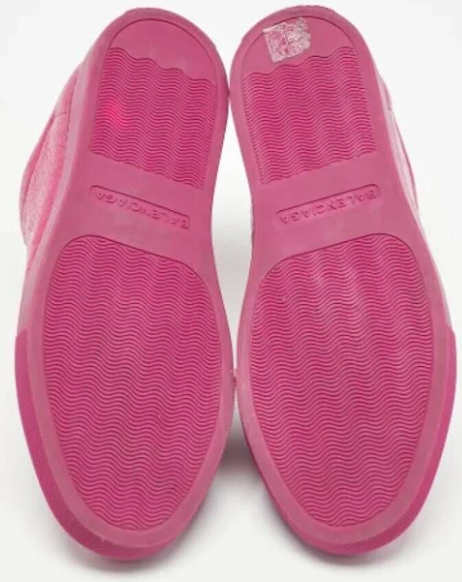 Balenciaga Vintage Pre-owned Leather sneakers Pink Dames