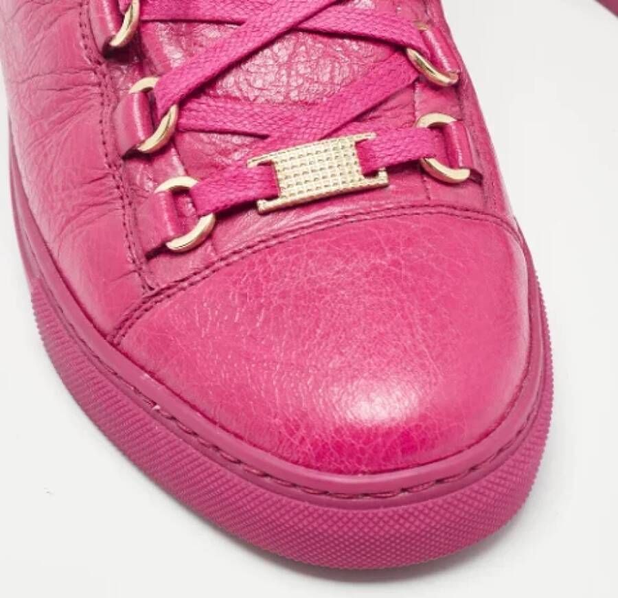 Balenciaga Vintage Pre-owned Leather sneakers Pink Dames