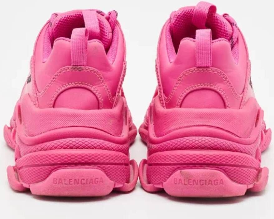 Balenciaga Vintage Pre-owned Leather sneakers Pink Dames
