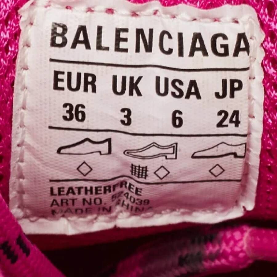 Balenciaga Vintage Pre-owned Leather sneakers Pink Dames