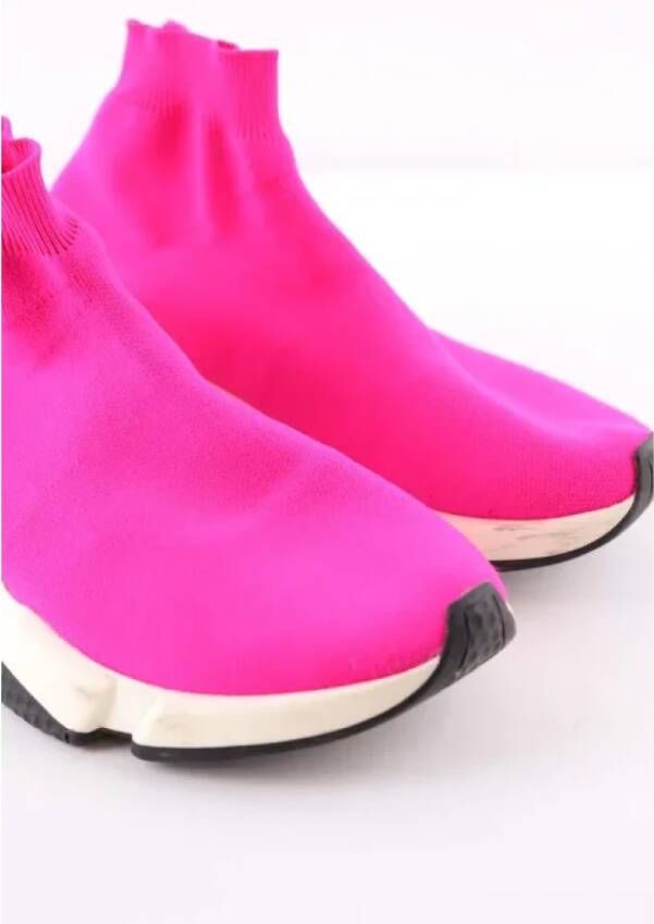 Balenciaga Vintage Pre-owned Leather sneakers Pink Dames