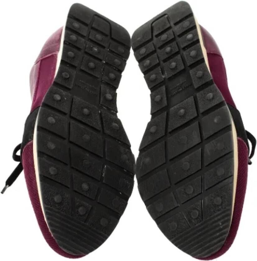 Balenciaga Vintage Pre-owned Leather sneakers Purple Dames