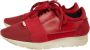 Balenciaga Vintage Pre-owned Leather sneakers Red Dames - Thumbnail 4