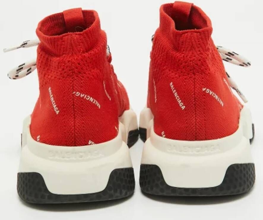 Balenciaga Vintage Pre-owned Leather sneakers Red Dames