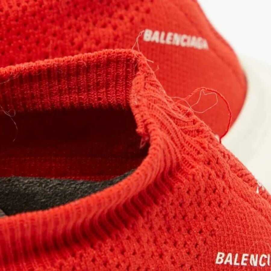 Balenciaga Vintage Pre-owned Leather sneakers Red Dames