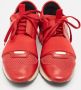 Balenciaga Vintage Pre-owned Leather sneakers Red Dames - Thumbnail 3
