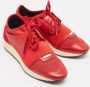 Balenciaga Vintage Pre-owned Leather sneakers Red Dames - Thumbnail 4