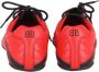 Balenciaga Vintage Pre-owned Leather sneakers Red Heren - Thumbnail 4