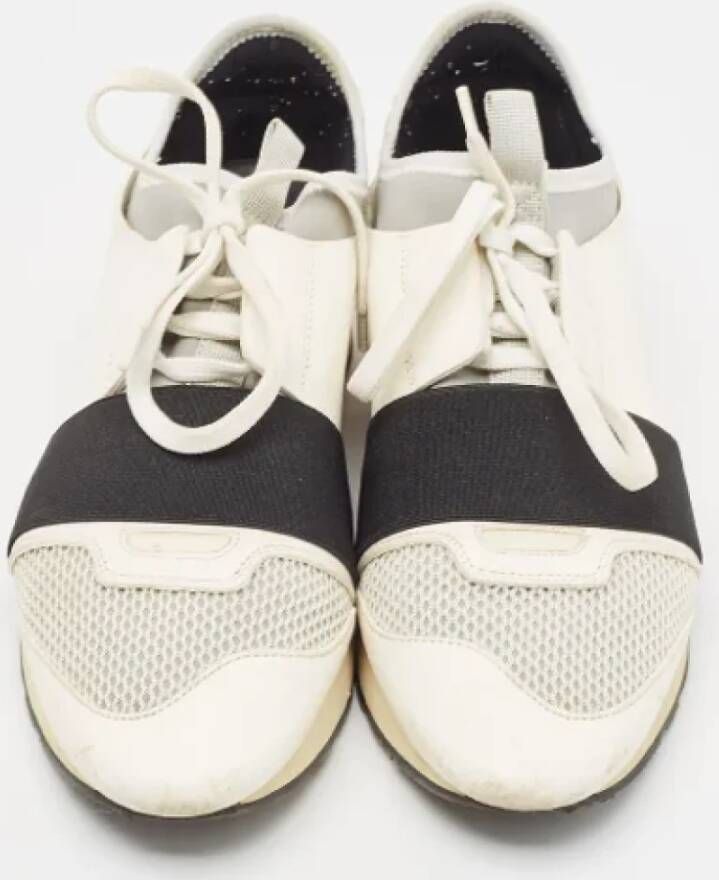 Balenciaga Vintage Pre-owned Leather sneakers White Dames